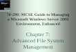 70-290: MCSE Guide to Managing a Microsoft Windows Server ...alphapeeler.sourceforge.net/.../CE321/week12/ch07_70-290_MCSEGuide.pdf · •In Windows 2000, only user and data recovery