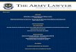 ARTICLES TJAGLCS FEATURES · the author’s work, including citations and footnotes. The Army Lawyer articles are indexed in the Index to Legal Periodicals, the Current Law Index,