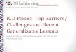 ICD-Pieces: Top Barriers/Challenges and Recent ...ICD-Pieces: Top Barriers/ Challenges and Recent Generalizable Lessons Miguel A. Vazquez, MD and George Oliver, MD, PhD for ICD-Pieces