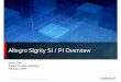 Allegro Sigrity SI / PI Overview - Parallel Systems · 1 © 2012 Cadence Design Systems, Inc. All rights reserved. Brad Griffin Allegro Product Marketing February, 2015 Allegro Sigrity