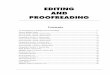 EDITING AND PROOFREADING - Introduction to Editing and Proofreading ¢â‚¬¢ Grade 9 3 An Introduction to