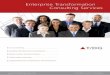 Enterprise Transformation Consulting Services · 2019-10-23 · INDUSTRY TRENDS AND CHALLENGES THE DIGITAL GROUP’S ENTERPRISE TRANSFORMATION CONSULTING SERVICES roadmap IT Strategy