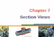 Chapter 7 Section Views - faculty.psau.edu.sa€¦ · Orthographic Projection Finish Yes No Dimensioning . PURPOSES OF SECTION VIEWS Clarify the views by Facilitate the dimensioning