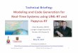 Technical Briefing: Modeling and Code Generation for Real ... · TB at ICSE, May 23, 2017 MDE w/ UML-RT and Papyrus-RT 1 Technical Briefing: Modeling and Code Generation for Real-Time