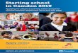 Starting school in Camden 2019 · Starting school in Camden 2019 Applying for places at primary, infant and junior schools between September 2019 and July 2020 First class schools,