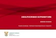 UNAUTHORISED EXPENDITURE - Amazon Web Servicespmg-assets.s3-website-eu-west-1.amazonaws.com/... · • Unauthorised expenditure (UE) is recognised in the statement of financial position;