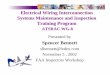 Electrical Wiring Interconnection Systems Maintenance and ... · Electrical Wiring Interconnection Systems Maintenance and Inspection Training Program ATSRAC WG-8 Presented by Spencer