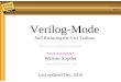 wsnyder@wsnyder - Veripool...2016/12/11  · - Can always edit code without the program. Want it trivial to learn basic functions - Let the user’s pick up new features as they need