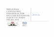 NIGERIA COUNTRY PROFILE ON OCCUPATIONAL SAFETY AND … · 2020-02-19 · Nigeria Country Profile on Occupational Safety and Health 2016 Page 1 Foreword Occupational Safety and Health