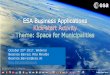 October 20 2017, Webinar - ESA Business Applications Kick... · 2019-03-26 · ESA UNCLASSIFIED - For Official Use - The “Kick-start Activity” is ESA’s new funding scheme which