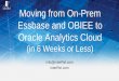Moving from On-Prem Essbase and OBIEE to Oracle ... - Moving...OAC-Essbase vs. Essbase: In Common Feature On-prem Essbase Essbase Cloud BSO, ASO, Hybrid Y Y Unicode supported Y *Default