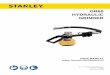 GR60 HYDRAULIC GRINDER - Stanley Infrastructure...6 GR60 User Manual The rated working pressure of the hydraulic hose must be equal to or higher than the relief valve setting on the