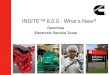 INSITE™ 8.0.0 - What’s New? · 157 1/20/2014 Cummins Confidential Innovation You Can Depend On Engine Simulators –INSITE can Simulate connections to all supported engines •