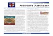 Advent Advisor - williamstonepiscopalchurch.com€¦ · Lectio Divina, a practice of reading and silent listening to scripture. In October we will learn about praying with labyrinths