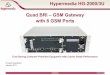 Hypermedia HG-2000/3U Quad BRI – GSM Gateway with 8 GSM … · 2016-04-10 · Hypermedia HG-2000/3U 6 Previous Page Contents Next Page Savings and Benefits The HG-2000/3U Quad BRI-GSM