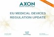 EU MEDICAL DEVICES REGULATION UPDATE · • Clarification of vigilance for the devices in the sell-off transition period of 5 years - member states organise vigilance for themselves