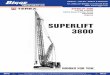 SUPERLIFT 3800 - Bigge4 HIGHLIGHTS SUPERLIFT 3800 715 USt at 39.4 ft radius Load moment of 60.945 ft-kips Erection of wind turbines up to 383.9 ft hub height without superlift Erection