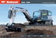 E60 - E80 - Bobcat SA · 2017-09-11 · n The efficiency to do better All this power doesn’t mean a rough ride, though. The E60 and E80 deliver smooth hydraulic function control,