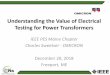 IEEE - Understanding the Value of Electrical Testing …site.ieee.org/maine-pes/files/2018/12/IEEE-Maine-Chapter...IEEE PES Maine Chapter Charles Sweetser - OMICRON December 20, 2018