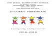 ARRIVING AT SCHOOL EARLY - Oak Knoll … Handbook 18...OAK KNOLL ELEMENTARY SCHOOL 23 Bodine Avenue Williamstown, New Jersey 08094 (856) 728-3944 STUDENT HANDBOOK “Learning today,