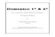 for Solo Piano - Clark RossClarkross.ca/Score-Domenico1and2.pdfCouncil, were composed for pianist Kristina Szutor’s 2012 CD, Après Scarlatti (Centaur), a collection of contemporary