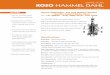 KOSO HAMMEL DAHL - LapLoc · M ANSI Class 900 (1-1/2”- 6”) N ANSI Class 1500 (1-1/2”- 6”) 4 Body Material C Carbon Steel (ASTM A216, WCB) E Stainless Steel (ASTM A351, CF8M)