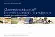 Generations investment options PDS - North Online · Generations ® investment options Supplementary product disclosure statement . On page 24 of the Original PDS, the informationrelating
