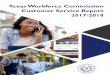 TWC Customer Service Report 2017-2018 Web · job seekers using TWC online services from January 2016 through December 2017. Separate results were ... acknowledged within five business