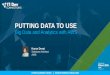 PUTTING DATA TO USEfiles.informatandm.com/uploads/2018/10/Putting... · • Managed Service for running SQL on Streaming data Amazon Kinesis Client Library AWS Lambda • Run code