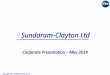 Sundaram Clayton Ltd files/SCL_Corporate...Sundaram-Clayton Limited Thank You No part of this presentation is to be circulated, quoted, or reproduced for any distribution without prior