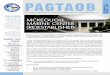 Pagtaob - Xavier University€¦ · Pagtaob THE OFFICIAL NEWSLETTER OF THE MCKEOUGH MARINE CENTER, XAVIER UNIVERSITY I ... National Science Development Board ... Sugbongcogon, Tagoloan