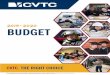 CVTC 2019-2020 Annual Budget · 2019-06-28 · CVTC. THE RIGHT CHOICE. 2019-2020 BUDGET CVTC does not discriminate on the basis of race, color, national origin, sex, disability, or
