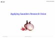 Applying Saunders Research Onion - Schwaferts · Prof. Dr. Dino Schwaferts Applying Saunders Research Onion 9 Philosophy : Assumption about the Way, we See the World deductive inductive