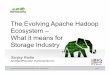 The Evolving Apache Hadoop Ecosystem – What it means for ... · The Evolving Apache Hadoop Ecosystem – What it means for Storage Industry Sanjay Radia ... Mainframe FS (3) Modern