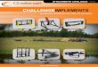 ATTACHMENTS CATALOGUE NO - Challenge Implements · BUCKETS • pag E 2 All general purpose buckets have been designed to meet the high strength and safety requirements of today’s