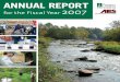ANNUAL REPORT for the Fiscal Year 2007 · Annual Report of the Vermont Agricultural Experiment ... Directors’ Message Deans’ & Guin Fredriksen ‘01 G’04 monitors water flow