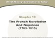 The French Revolution And Napoleon - Weebly · The French Revolution And Napoleon ... general rise in costs in the 1700s, and the lavish court were incredibly costly. To bridge the