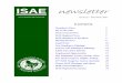 ISAE newsletter - International Society for Applied …...This was done to show our appreciation for the work done by professor Aline S. de Aluja in promoting animal welfare and applied