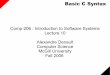 Comp-206 : Introduction to Software Systems Lecture 10 ... · Quiz In addition to a process id, what is allocated to a process when it is created? What makes a good password? What