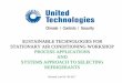 SUSTAINABLE TECHNOLOGIES FOR STATIONARY AIR CONDITIONING WORKSHOP PROCESS APPLICATIONS ... · 2017-02-06 · SUSTAINABLE TECHNOLOGIES FOR STATIONARY AIR CONDITIONING WORKSHOP PROCESS