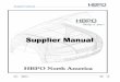 HBPO North America · 2019-07-17 · doc.-title version of: HBPO-I-701 Supplier Manual APR-06-2011 written: released: page: QM Karan 6 of 24 4.2 SUPPLIER APPROVAL The supplier will