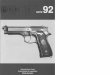 CONTENTS · 2014-08-25 · versions (cal. 9 mm x 21 IMI) and on the new models 96 cal. .40 S & W. Other recent additions to the 92 series are the special versions developped with