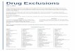 Excluded Drug List - July 2017 - South Carolina Blues...Drug Exclusions List – Effective 7/1/17 1 Drug Exclusions July 1, 2017 These drugs are excluded from coverage as of the date