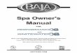 Spa Owner's Manual€¦ · supply conductors to comply with section 422-20 of the National Electrical Code, ANSI/NFPA 70. The disconnecting means must be readily accessible to the