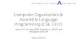 Computer Organization & Assembly Language Programming (CSE … · 2014-10-14 · Computer Organization & Assembly Language Programming (CSE 2312) Lecture 15: Running ARM Programs