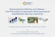 Government’s Policies at A Glance : The Promotion of ... - Chrisma Albandjar.pdf · devices in health facilities and services that are funded by State Budget 3. Facilitating the