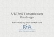 UST/AST Inspection Findings · 2018-12-20 · filling of the underground storage tank with product. • Sumps (containments) must be maintained and kept free of debris, liquid and