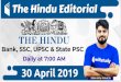30 April 2019 - WiFiStudy.com · THE HINDU EDITORIAL ANALYSIS Editorial by Vishal Sir However, on April 18, the government of India announced the suspension from midnight of trade