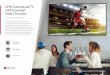 UHD Commercial TV with Essential Smart Function · Signage via remote control, mouse and mobile phone without the use of separate PC or software. This makes content management much