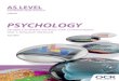 OCR AS Level Psychology: Sample Candidate Answers with ... · Sample Candidate Answers with Commentaries Unit 1: Research Methods July 2015 PSYCHOLOGY AS LEVEL Candidate Style Answers